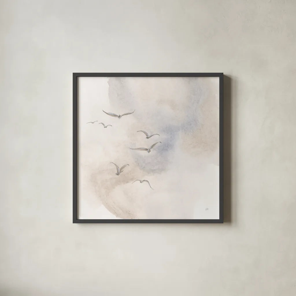 Together I by Chris Paschke. Shown in a sleek black glass frame for a contemporary gallery look. Available as an archival giclee rolled canvas, fine art paper, or poster print. SKU 95442a.