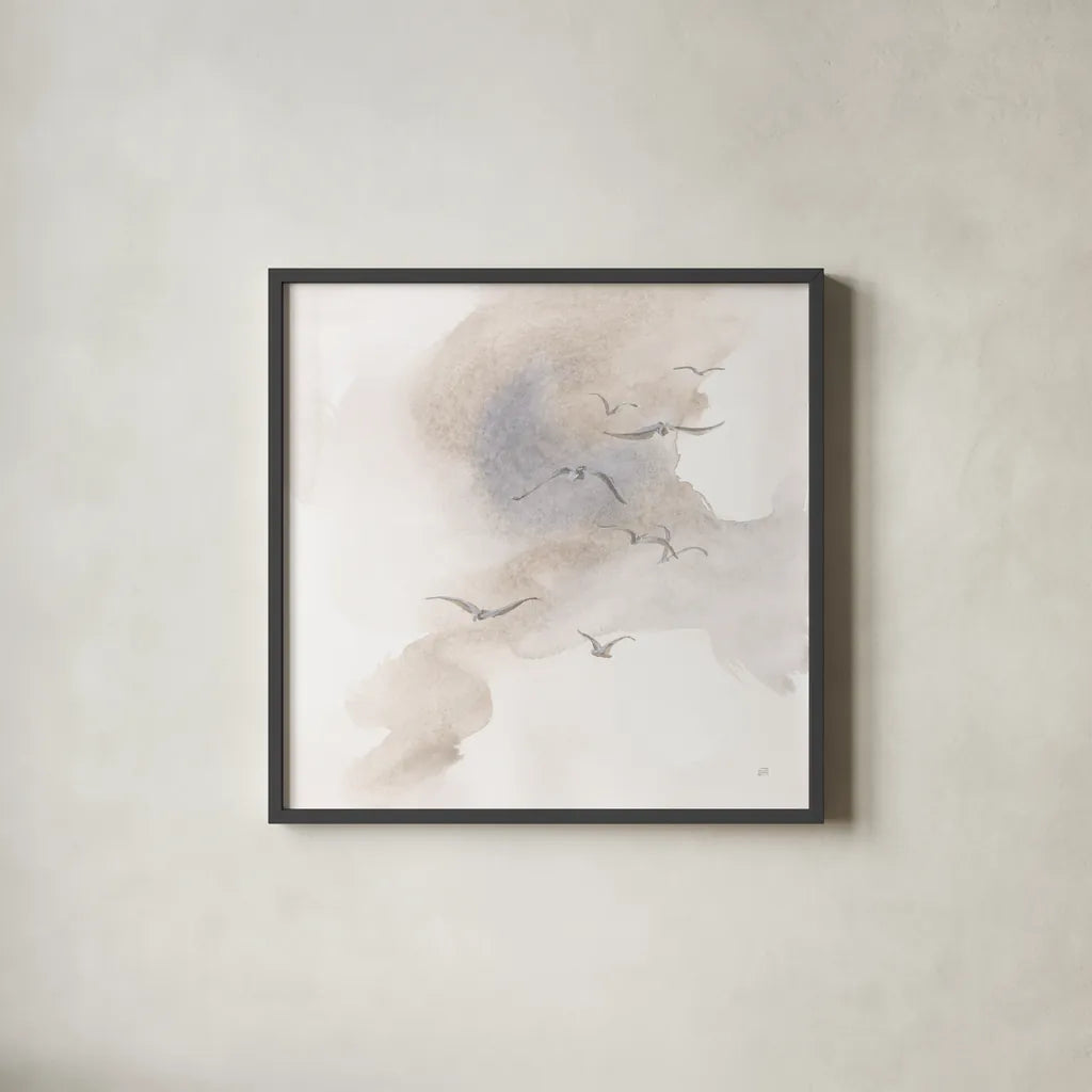 Together III by Chris Paschke. Shown in a sleek black glass frame for a contemporary gallery look. Available as an archival giclee rolled canvas, fine art paper, or poster print. SKU 95444a.