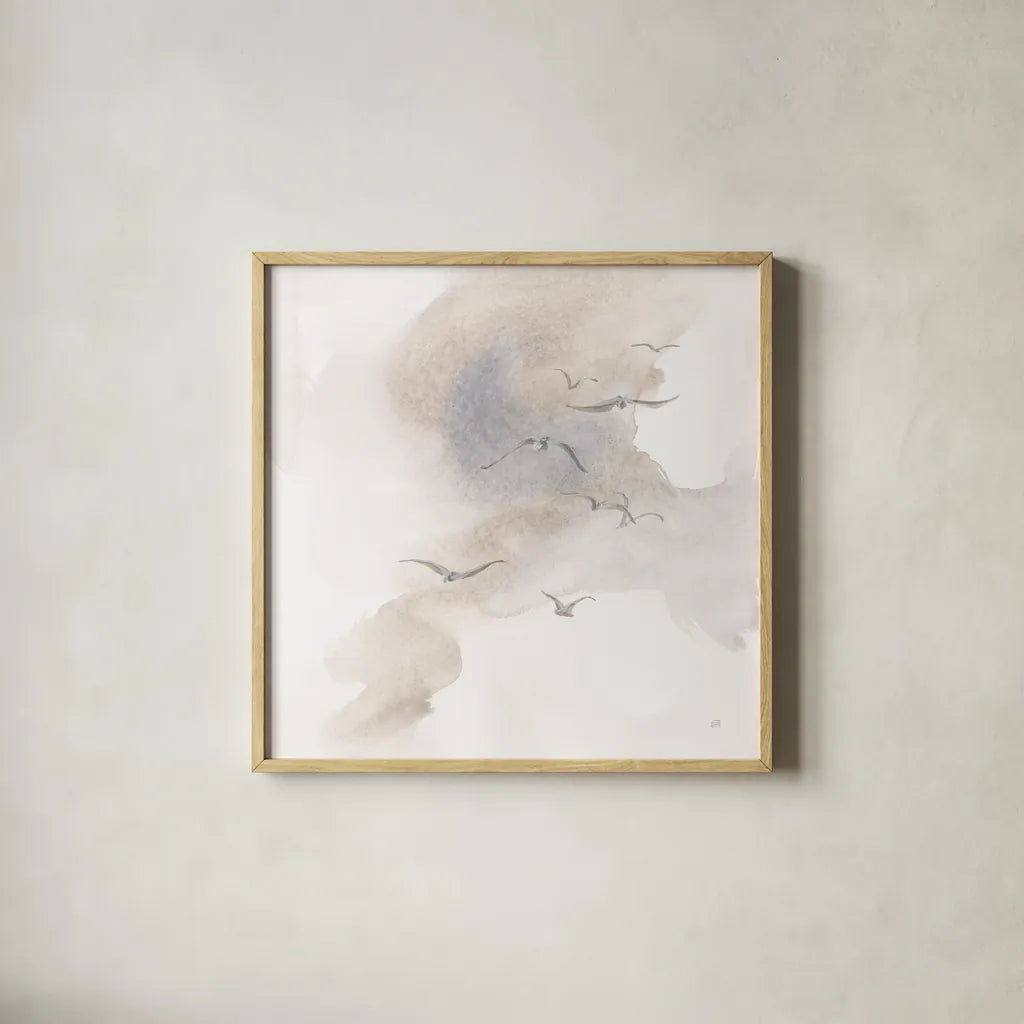 Together III by Chris Paschke. Shown in a natural wood glass frame for a timeless modern aesthetic. Available as an archival giclee rolled canvas, fine art paper, or poster print. SKU 95444a.