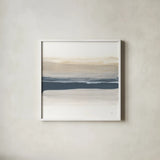 Tonal Blue Gray I by Chris Paschke. Shown in a crisp white glass frame for a clean and minimalist style. Available as an archival giclee rolled canvas, fine art paper, or poster print. SKU 74348a.