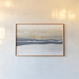 Tonal Blue Gray IV Crop by Chris Paschke. shown as a paper print in a natural frame. Available as a archival giclee rolled canvas, fine art paper, or poster print. SKU 74351i.