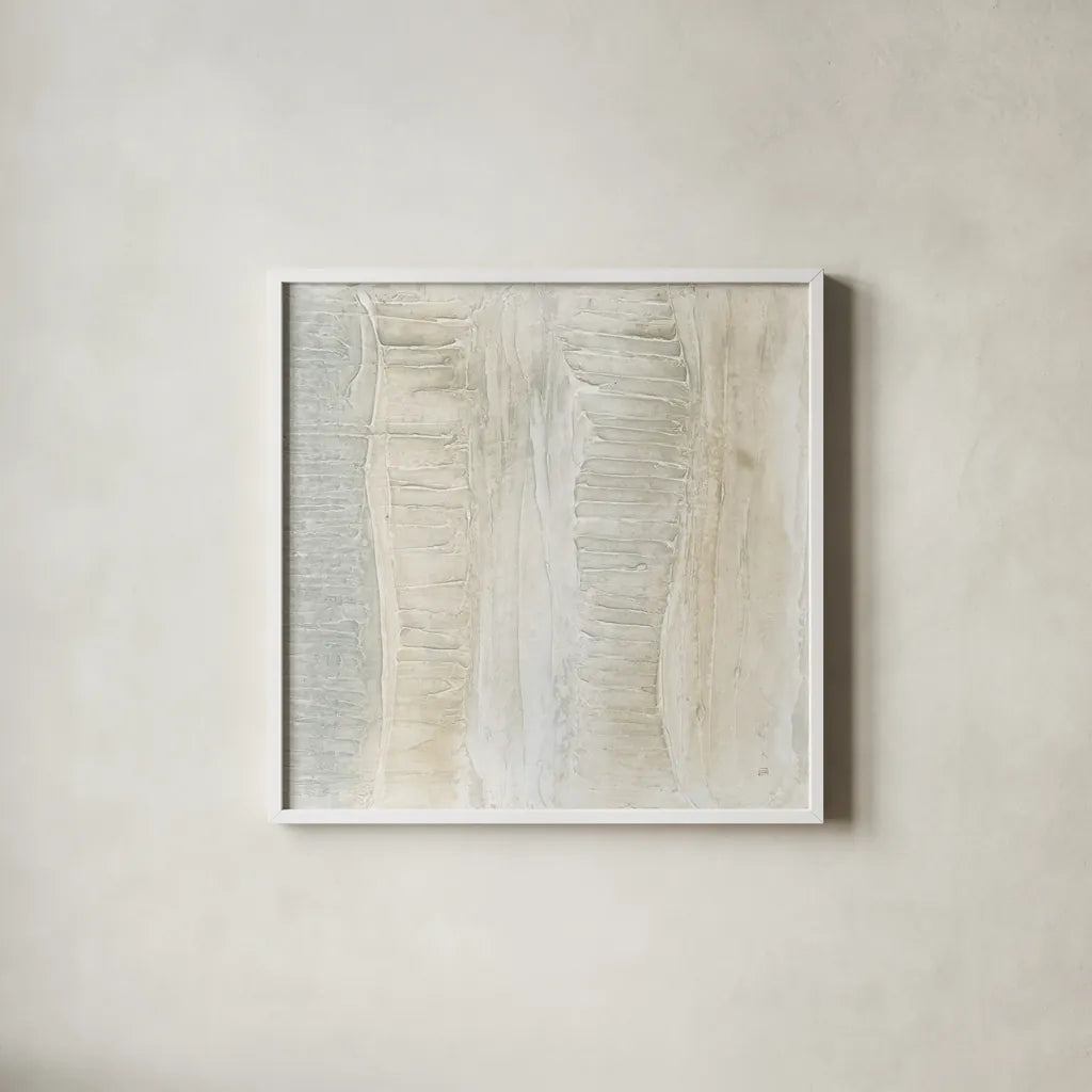 Toned Texture I by Chris Paschke. Shown in a crisp white glass frame for a clean and minimalist style. Available as an archival giclee rolled canvas, fine art paper, or poster print. SKU 79626a.