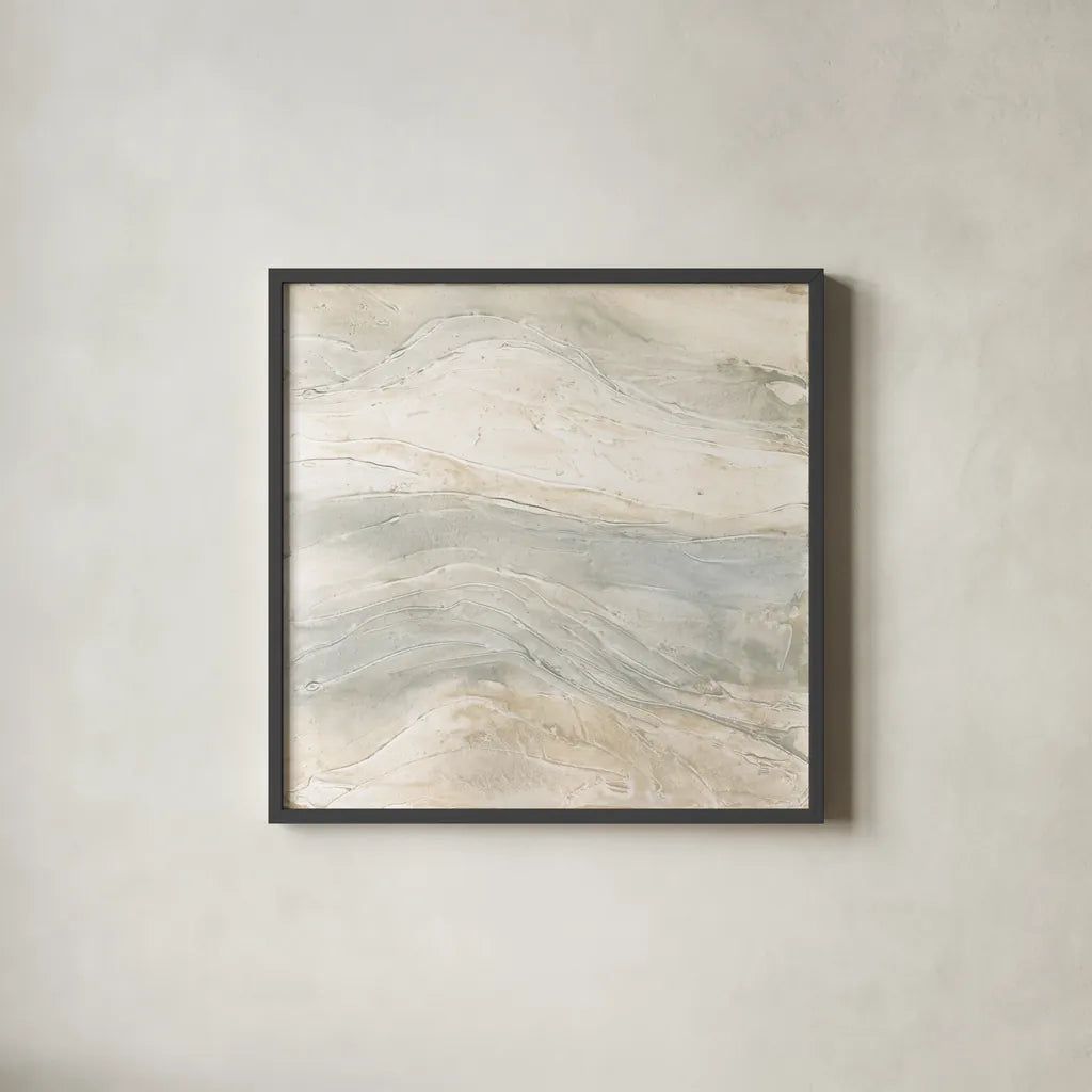 Toned Texture VI by Chris Paschke. Shown in a sleek black glass frame for a contemporary gallery look. Available as an archival giclee rolled canvas, fine art paper, or poster print. SKU 79631a.