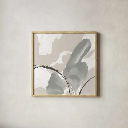 Touch of Gray I by Chris Paschke. Shown in a natural wood glass frame for a timeless modern aesthetic. Available as an archival giclee rolled canvas, fine art paper, or poster print. SKU 75155a.
