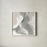 Touch of Gray II by Chris Paschke. Shown in a crisp white glass frame for a clean and minimalist style. Available as an archival giclee rolled canvas, fine art paper, or poster print. SKU 75156a.