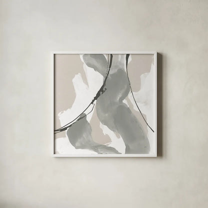 Touch of Gray II by Chris Paschke. Shown in a crisp white glass frame for a clean and minimalist style. Available as an archival giclee rolled canvas, fine art paper, or poster print. SKU 75156a.