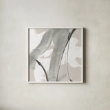 Touch of Gray III by Chris Paschke. Shown in a crisp white glass frame for a clean and minimalist style. Available as an archival giclee rolled canvas, fine art paper, or poster print. SKU 75157a.
