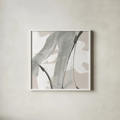 Touch of Gray III by Chris Paschke. Shown in a crisp white glass frame for a clean and minimalist style. Available as an archival giclee rolled canvas, fine art paper, or poster print. SKU 75157a.