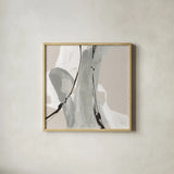 Touch of Gray IV by Chris Paschke. Shown in a natural wood glass frame for a timeless modern aesthetic. Available as an archival giclee rolled canvas, fine art paper, or poster print. SKU 75158a.