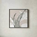 Touch of Gray V by Chris Paschke. Shown in a sleek black glass frame for a contemporary gallery look. Available as an archival giclee rolled canvas, fine art paper, or poster print. SKU 75159a.