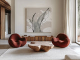 Touch of Gray V by Chris Paschke. Shown as extra-large giant wall art in a modern living room. Available as an archival giclee rolled canvas, fine art paper, or poster print. SKU 75159a.