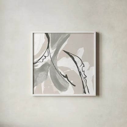 Touch of Gray VI by Chris Paschke. Shown in a crisp white glass frame for a clean and minimalist style. Available as an archival giclee rolled canvas, fine art paper, or poster print. SKU 75160a.