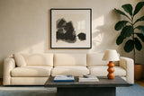 Transitions II by Chris Paschke. Displayed in a glass frame with matte in a clean modern living room. Available as an archival giclee rolled canvas, fine art paper, or poster print. SKU 74738a.