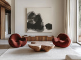 Transitions II by Chris Paschke. Shown as extra-large giant wall art in a modern living room. Available as an archival giclee rolled canvas, fine art paper, or poster print. SKU 74738a.