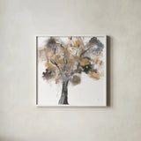 Treetops I by Chris Paschke. Shown in a crisp white glass frame for a clean and minimalist style. Available as an archival giclee rolled canvas, fine art paper, or poster print. SKU 88342a.