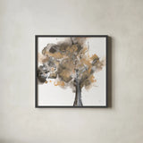 Treetops II by Chris Paschke. Shown in a sleek black glass frame for a contemporary gallery look. Available as an archival giclee rolled canvas, fine art paper, or poster print. SKU 88343a.