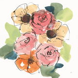 Trend Bouquet II by Chris Paschke. SKU 91447a. Archival Giclee Fine art print for wall decor.