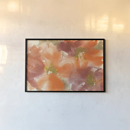 Tribal Lilies I by Chris Paschke. shown as a paper print in a black flame. Available as a archival giclee rolled canvas, fine art paper, or poster print. SKU 50269i.