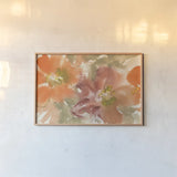 Tribal Lilies II by Chris Paschke. shown as a paper print in a natural frame. Available as a archival giclee rolled canvas, fine art paper, or poster print. SKU 50270i.