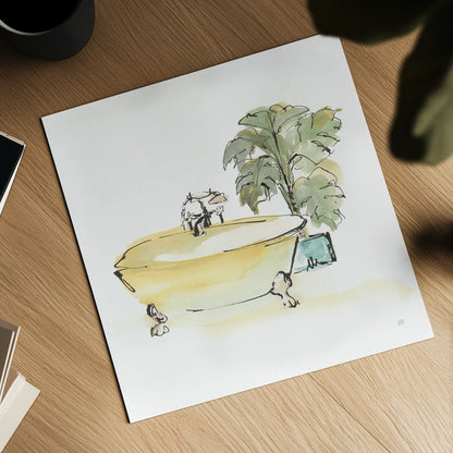 Tub III by Chris Paschke. Shown as a detailed flat fine art print, highlighting archival giclee quality. Available as an archival giclee rolled canvas, fine art paper, or poster print. SKU 66228a.