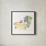 Tub III by Chris Paschke. Shown in a sleek black glass frame for a contemporary gallery look. Available as an archival giclee rolled canvas, fine art paper, or poster print. SKU 66228a.
