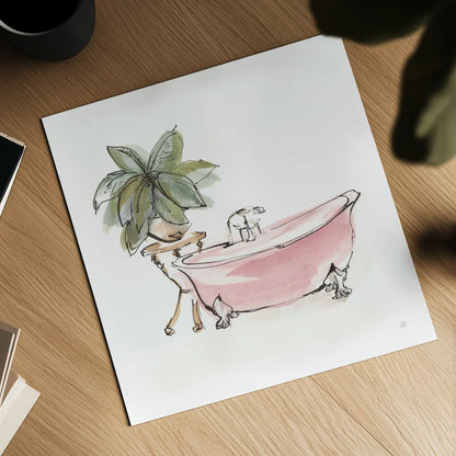 Tub IX by Chris Paschke. Shown as a detailed flat fine art print, highlighting archival giclee quality. Available as an archival giclee rolled canvas, fine art paper, or poster print. SKU 66234a.