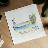 Tub VII by Chris Paschke. Shown as a detailed flat fine art print, highlighting archival giclee quality. Available as an archival giclee rolled canvas, fine art paper, or poster print. SKU 66232a.