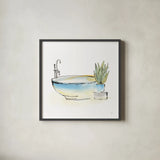 Tub VII by Chris Paschke. Shown in a sleek black glass frame for a contemporary gallery look. Available as an archival giclee rolled canvas, fine art paper, or poster print. SKU 66232a.