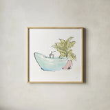 Tub VIII by Chris Paschke. Shown in a natural wood glass frame for a timeless modern aesthetic. Available as an archival giclee rolled canvas, fine art paper, or poster print. SKU 66233a.