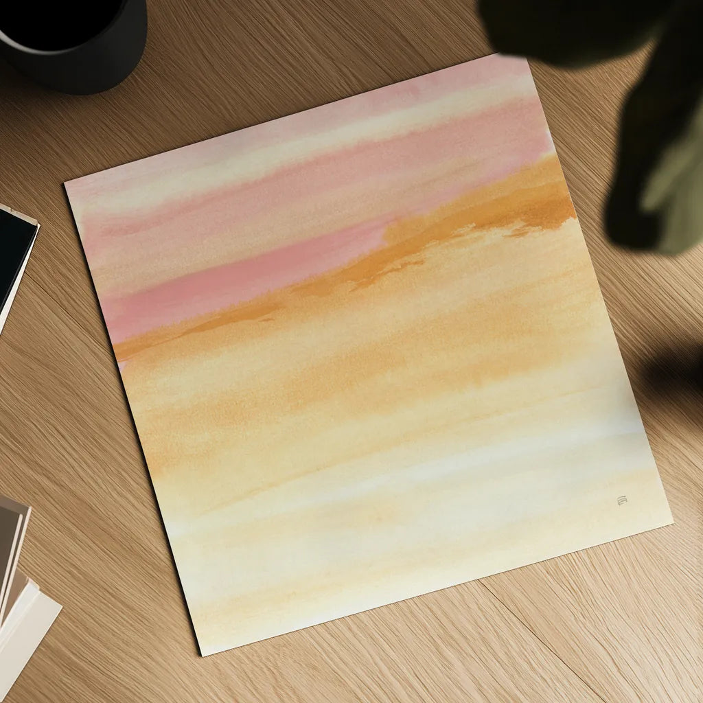 Turmeric and Sand II by Chris Paschke. Shown as a detailed flat fine art print, highlighting archival giclee quality. Available as an archival giclee rolled canvas, fine art paper, or poster print. SKU 68154a.