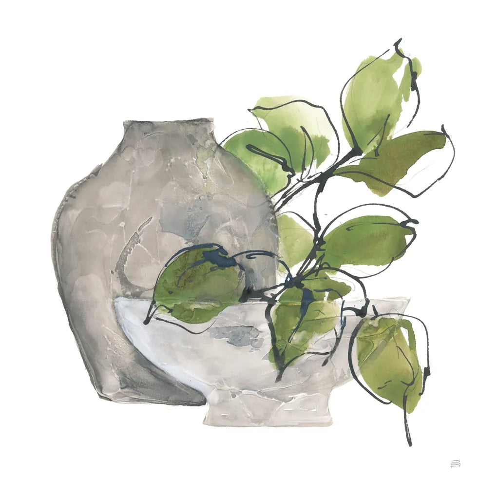 Two Vases II by Chris Paschke. SKU 75142a. Archival Giclee Fine art print for wall decor.