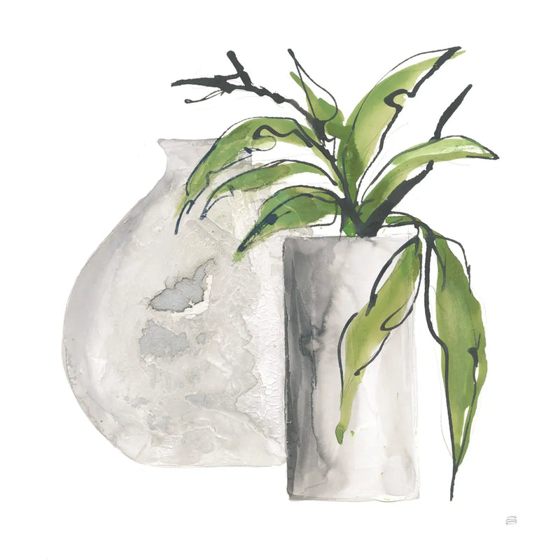 Two Vases IV by Chris Paschke. SKU 75144a. Archival Giclee Fine art print for wall decor.