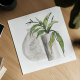 Two Vases IV by Chris Paschke. Shown as a detailed flat fine art print, highlighting archival giclee quality. Available as an archival giclee rolled canvas, fine art paper, or poster print. SKU 75144a.