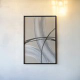 Undisclosed I Warm Gray by Chris Paschke. shown as a paper print in a black flame. Available as a archival giclee rolled canvas, fine art paper, or poster print. SKU 92178h.