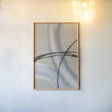 Undisclosed I Warm Gray by Chris Paschke. shown as a paper print in a natural frame. Available as a archival giclee rolled canvas, fine art paper, or poster print. SKU 92178h.
