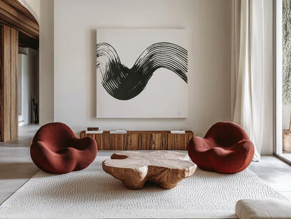 Unparalleled I by Chris Paschke. Shown as extra-large giant wall art in a modern living room. Available as an archival giclee rolled canvas, fine art paper, or poster print. SKU 79939a.