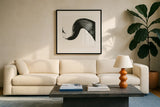 Unparalleled III by Chris Paschke. Displayed in a glass frame with matte in a clean modern living room. Available as an archival giclee rolled canvas, fine art paper, or poster print. SKU 79941a.