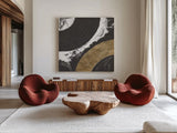 Urban Rainbow II by Chris Paschke. Shown as extra-large giant wall art in a modern living room. Available as an archival giclee rolled canvas, fine art paper, or poster print. SKU 86794a.