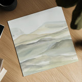 Valleyscape I Green by Chris Paschke. Shown as a detailed flat fine art print, highlighting archival giclee quality. Available as an archival giclee rolled canvas, fine art paper, or poster print. SKU 73153a.