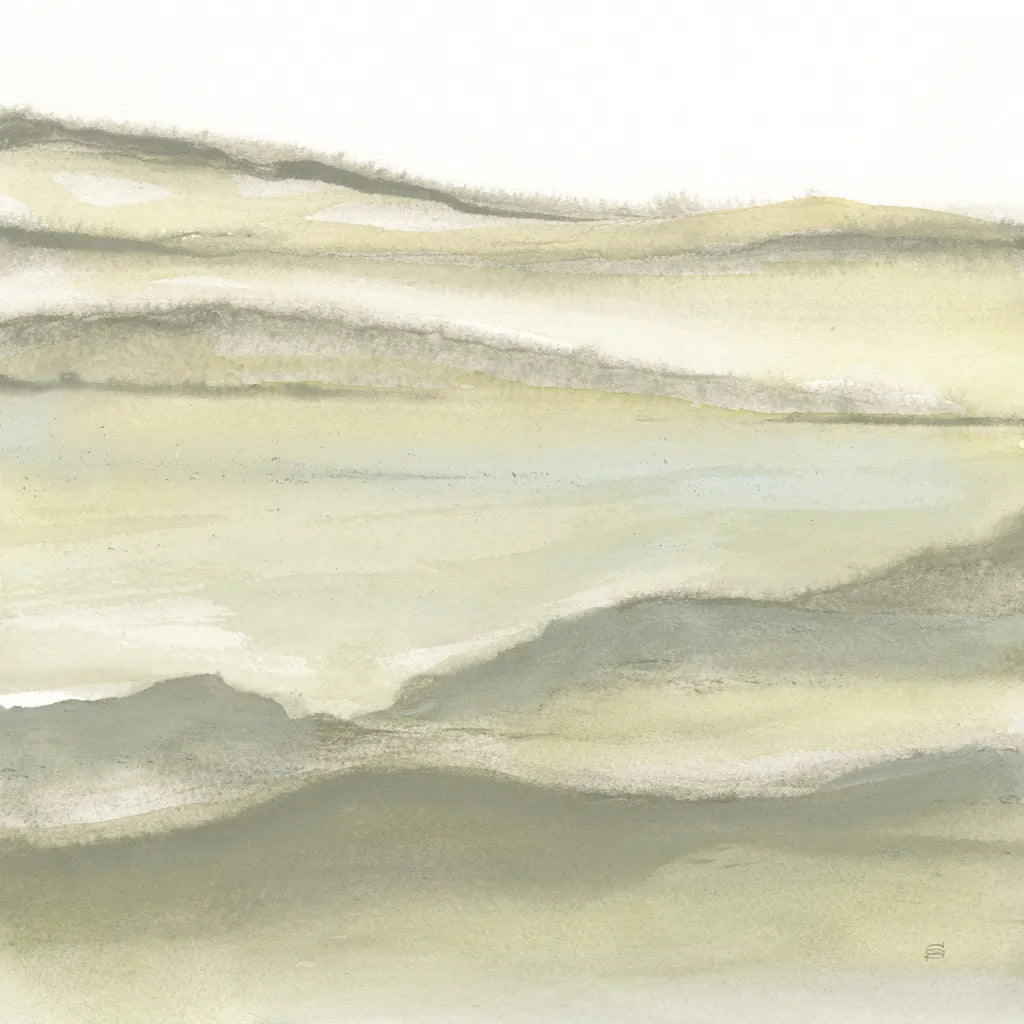 Valleyscape II Green by Chris Paschke. SKU 73154a. Archival Giclee Fine art print for wall decor.