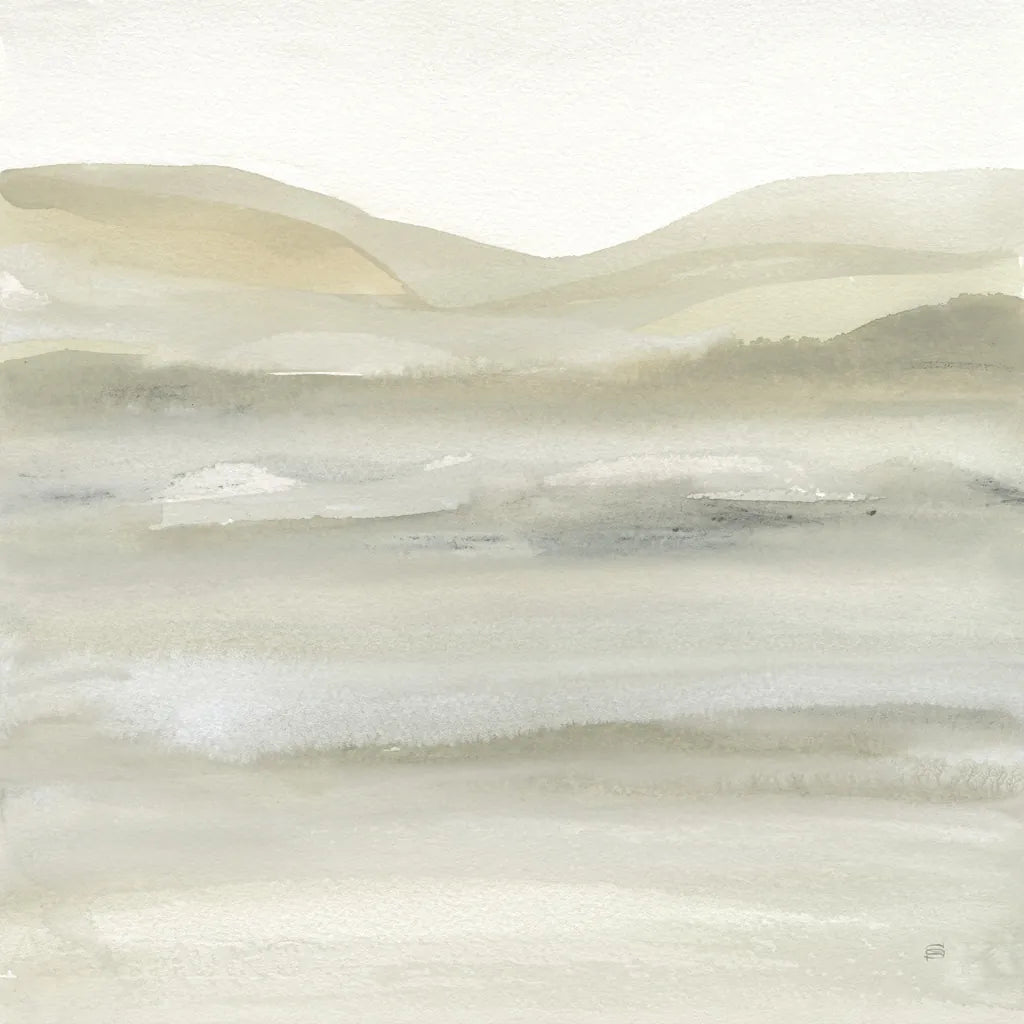 Valleyscape III Green by Chris Paschke. SKU 73155a. Archival Giclee Fine art print for wall decor.