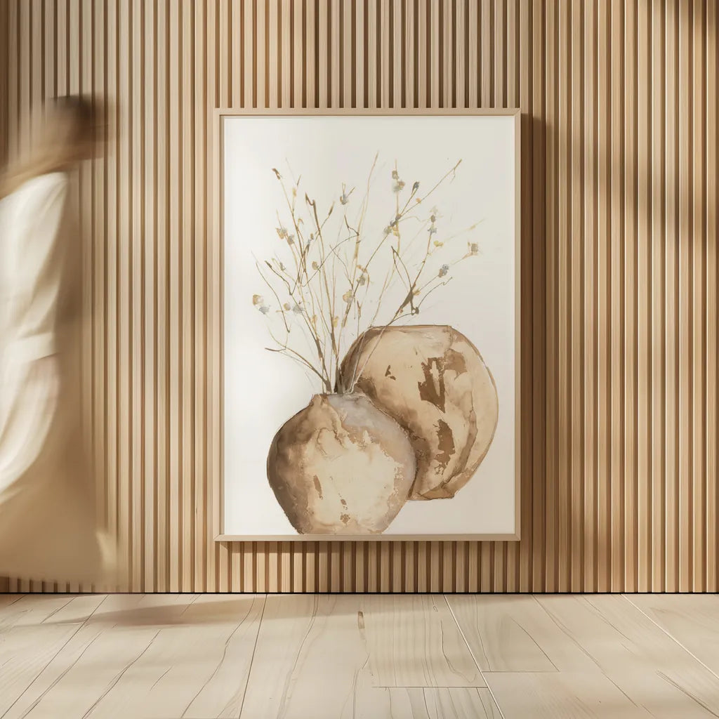 Vase Branch by Chris Paschke. shown as over sized large wall art. Available as an archival giclee rolled canvas, fine art paper, or poster print. SKU 75449h.