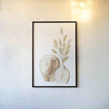 Vase Bunny Tail by Chris Paschke. shown as a paper print in a black flame. Available as a archival giclee rolled canvas, fine art paper, or poster print. SKU 75450h.