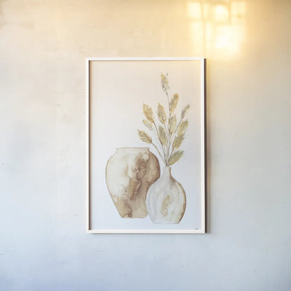 Vase Bunny Tail by Chris Paschke. shown as a paper print in a white frame. Available as a archival giclee rolled canvas, fine art paper, or poster print. SKU 75450h.