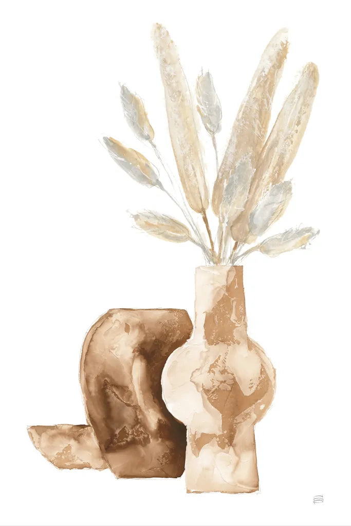 Vase Gray Bunny Tail by Chris Paschke. SKU 75453h. Archival Giclee Fine art print for wall decor.