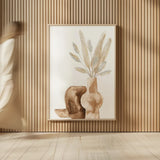 Vase Gray Bunny Tail by Chris Paschke. shown as over sized large wall art. Available as an archival giclee rolled canvas, fine art paper, or poster print. SKU 75453h.