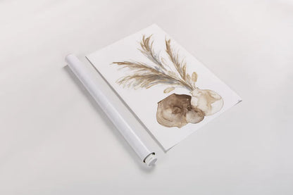 Vase Pampas by Chris Paschke. shown as a rolled paper print. Available as archival giclee rolled canvas, fine art paper, or poster print. SKU 75456h.