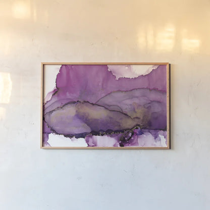 Violet by Chris Paschke. shown as a paper print in a natural frame. Available as a archival giclee rolled canvas, fine art paper, or poster print. SKU 65425i.