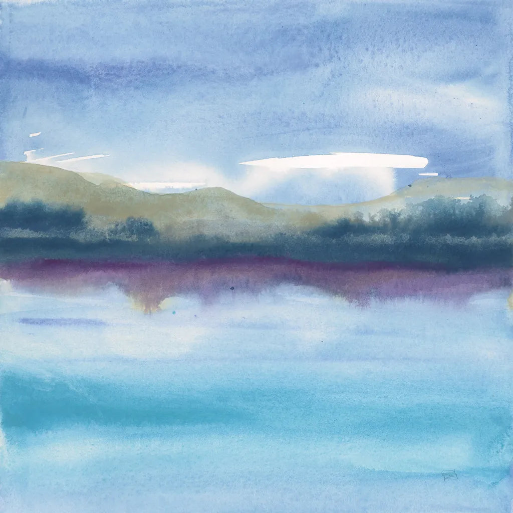 Violet Reflection I by Chris Paschke. SKU 24084a. Archival Giclee Fine art print for wall decor.