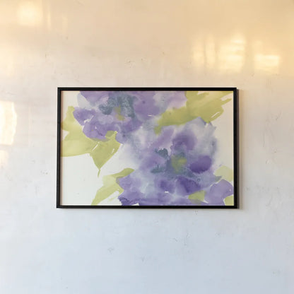 Violet and Gray II by Chris Paschke. shown as a paper print in a black flame. Available as a archival giclee rolled canvas, fine art paper, or poster print. SKU 49052i.